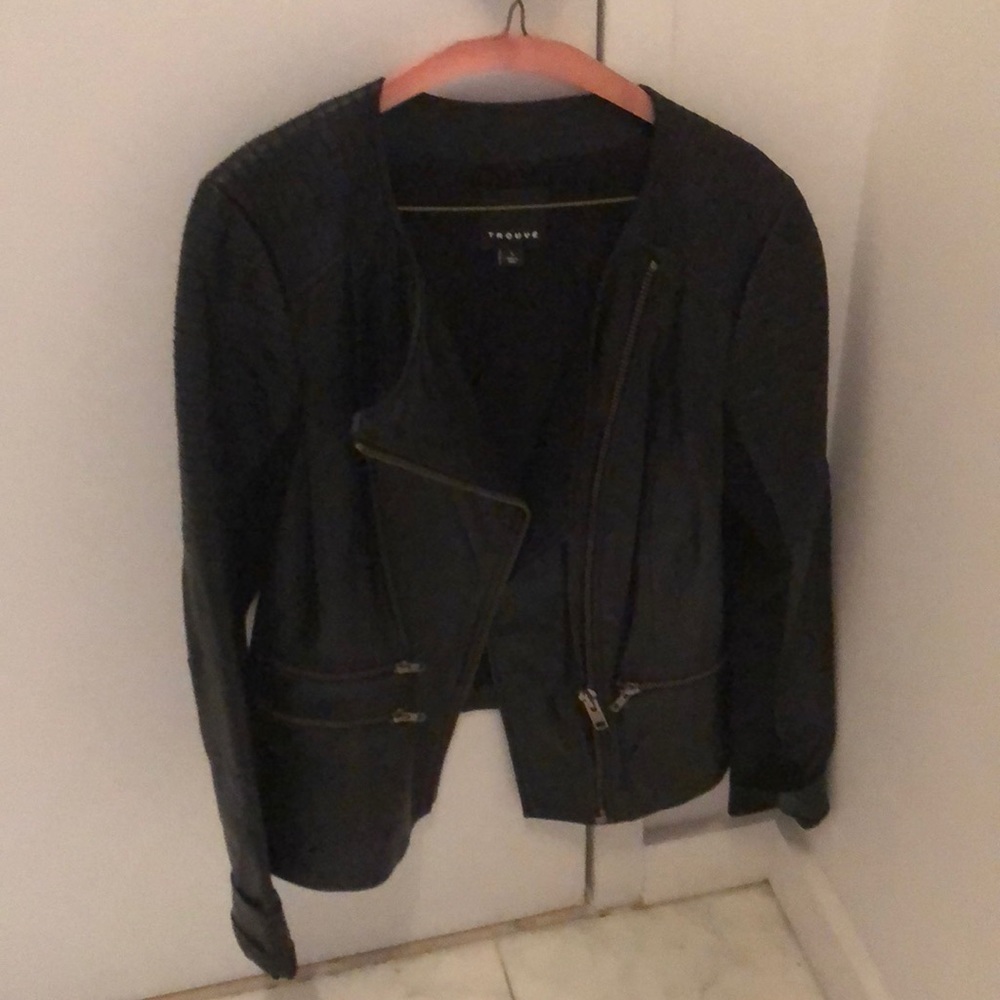 Trouve black (faux) leather jacket
